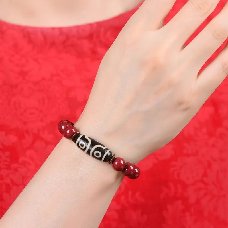 Strange Snow Reconstructed Cinnabar Bracelets Unisex-4