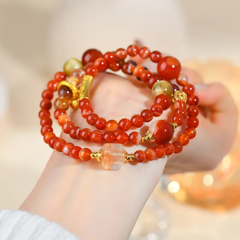 Strange Snow Agate Bracelets Unisex-4