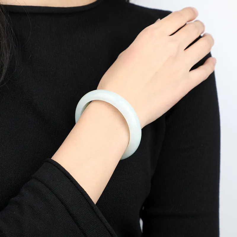 Strange Snow Ice Glutinous Jadeite Bangles Women's-1