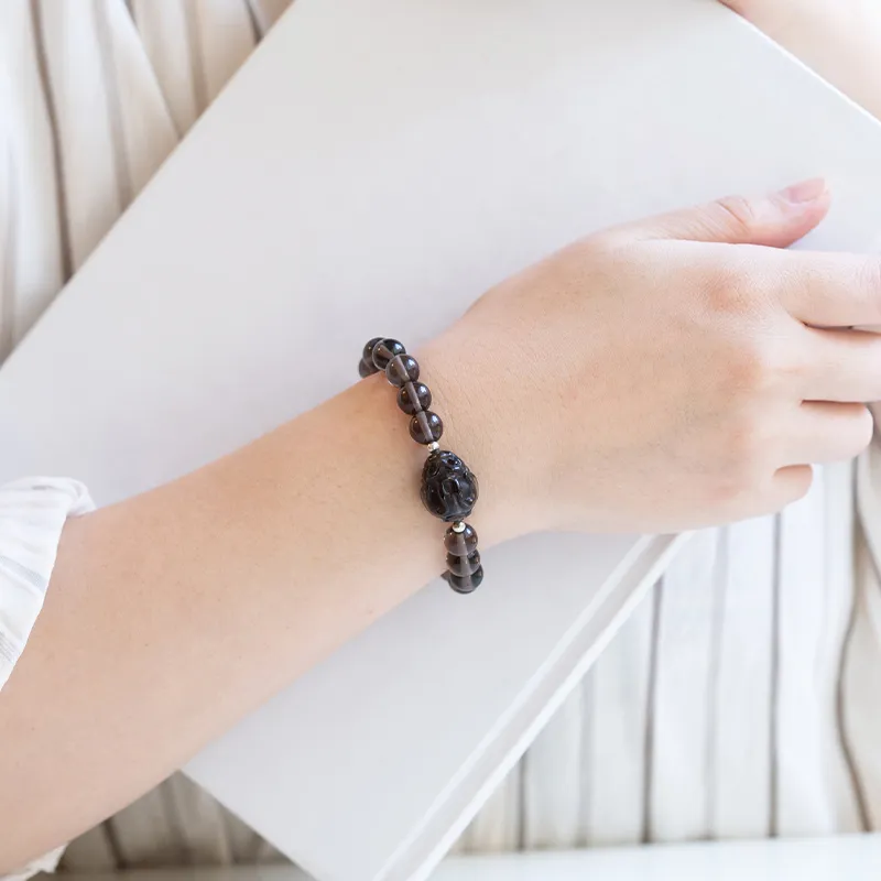 Strange Snow Obsidian Jade Bracelets Unisex-1