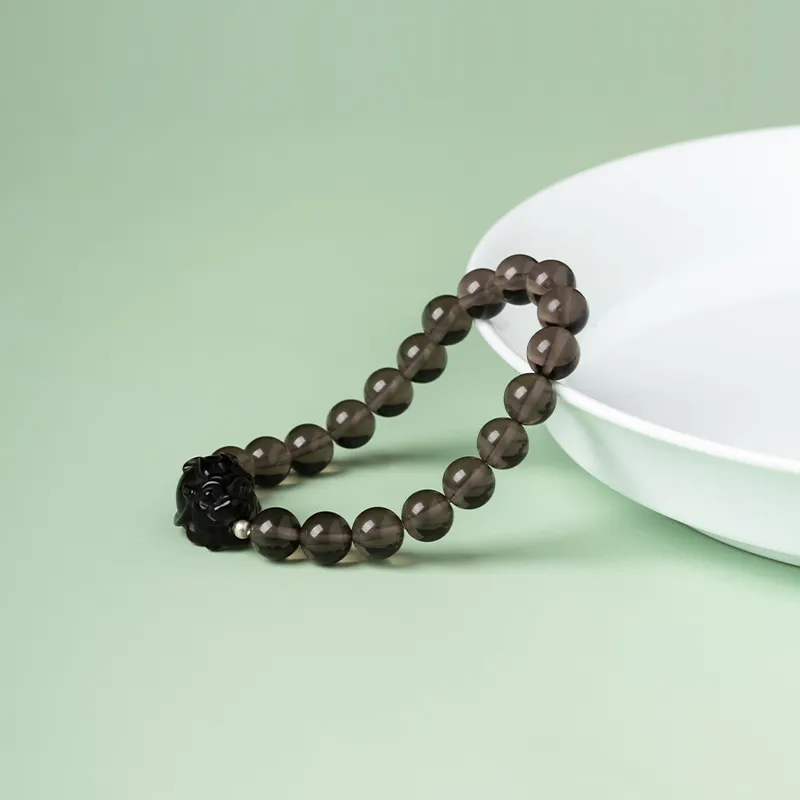 Strange Snow Obsidian Jade Bracelets Unisex-3