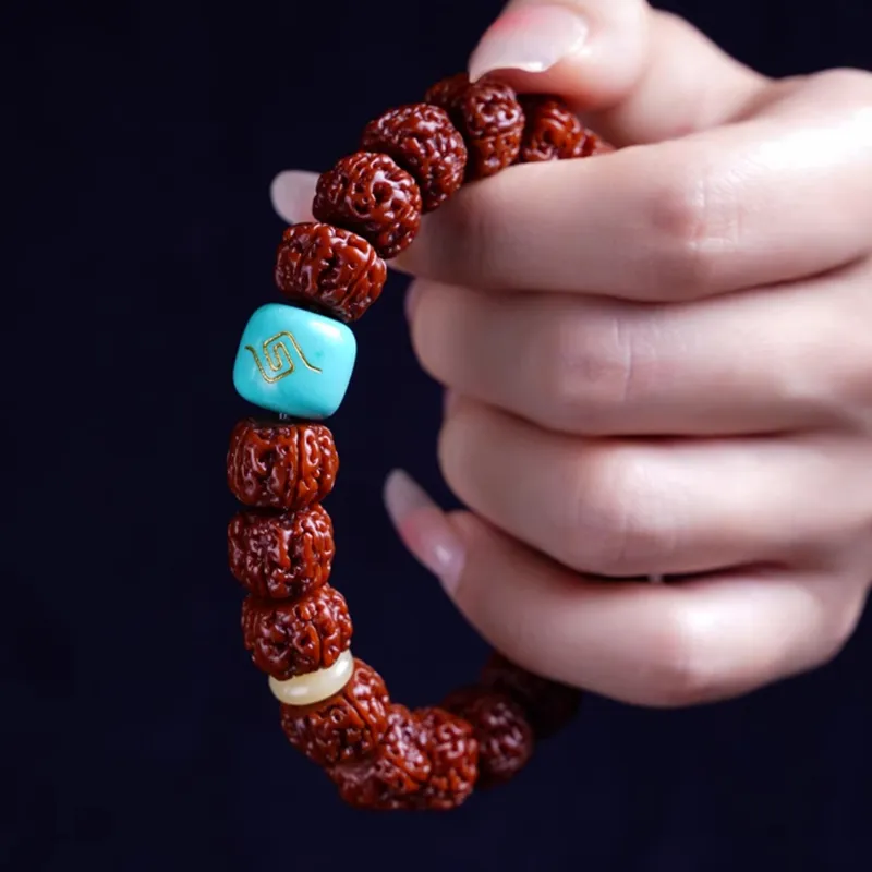 Strange Snow King Kong Bodhi Seeds Bracelets Unisex-5