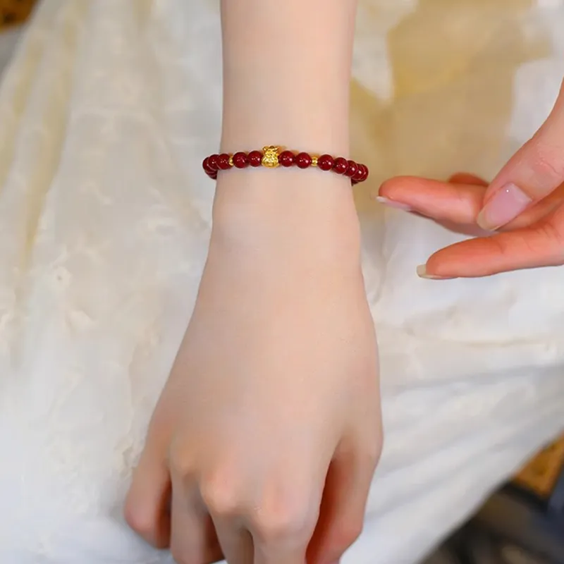 Strange Snow Cinnabar Bracelets Unisex-5