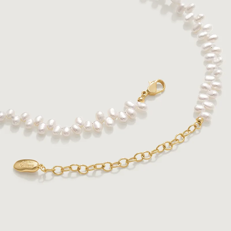 Amber Lollipop Pearl Necklaces Women's-4