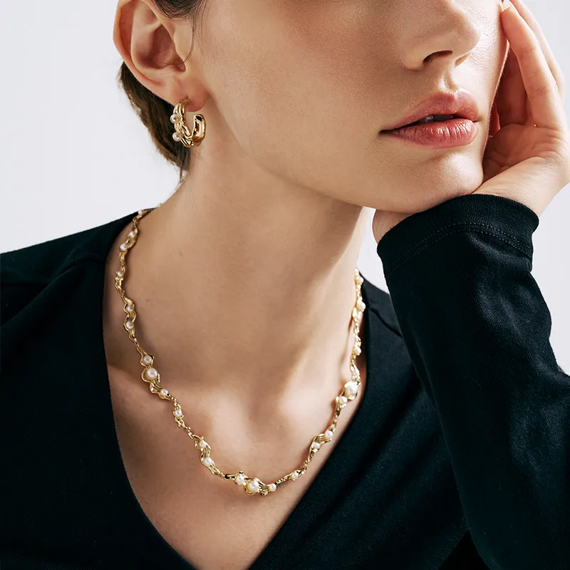Amber Lollipop Pearl Necklaces Women's-1