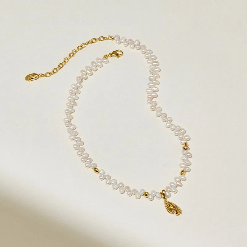 Amber Lollipop Pearl Necklaces Women's-2