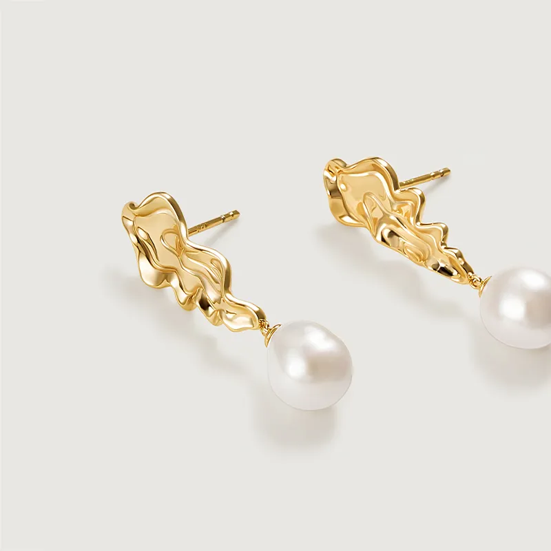 Amber Lollipop Pearl Earrings Women's-7