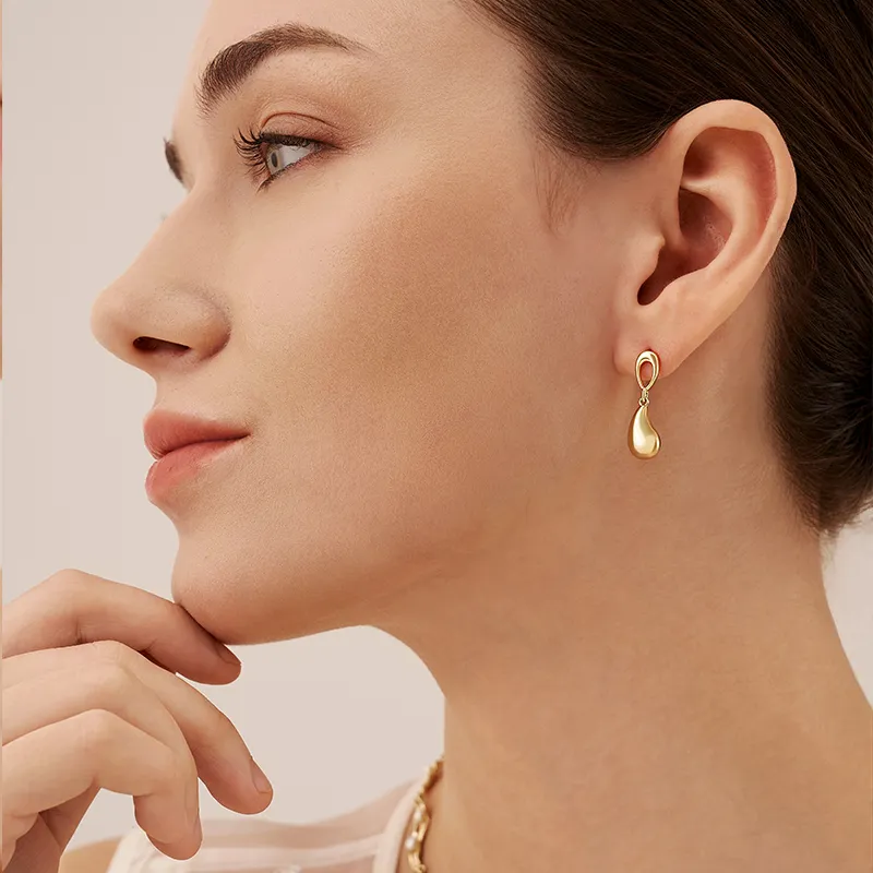 Amber Lollipop S925 Silver Stud Earrings Women's-4