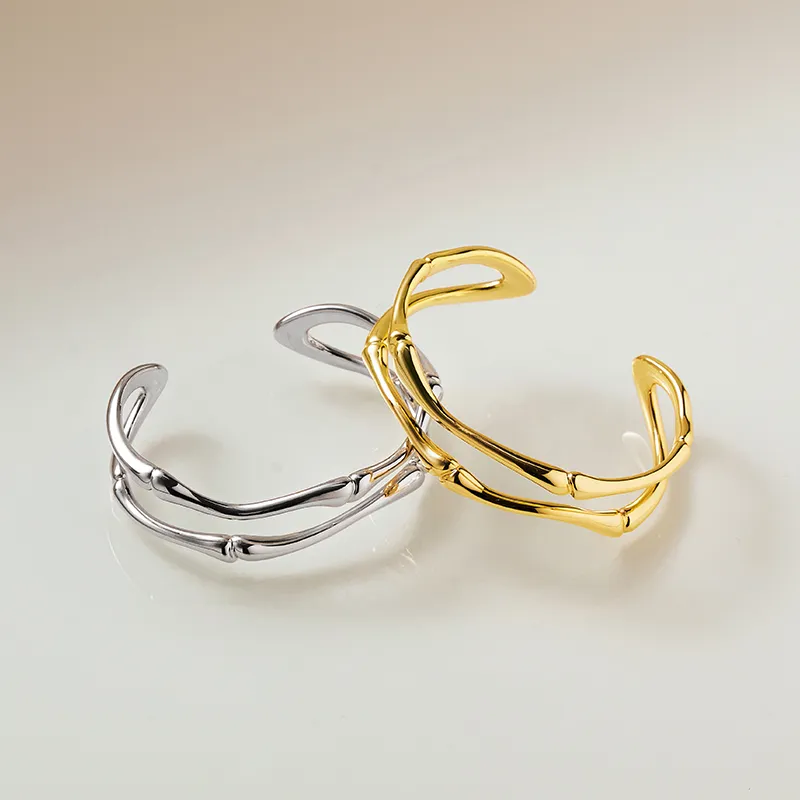 Amber Lollipop Luminous Bamboo Collection Alloy Bangles Unisex-6