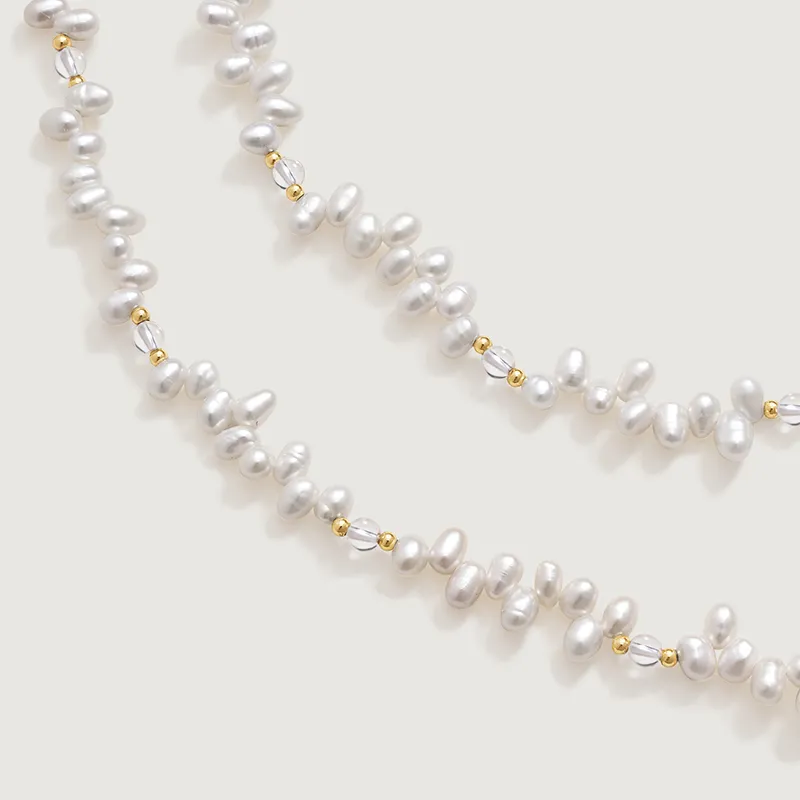 Amber Lollipop Pearl Necklaces Women's-4