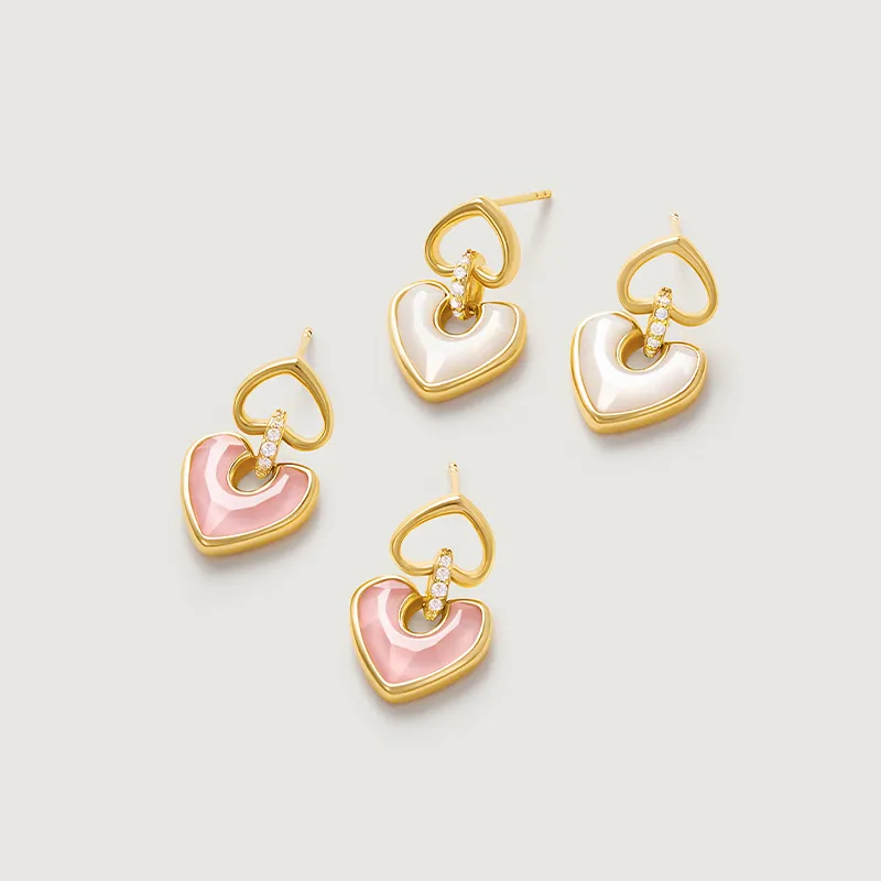 Amber Lollipop Shell Earrings Women's-9