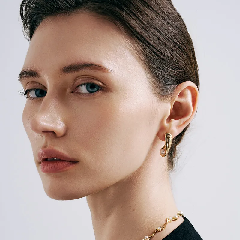 Amber Lollipop Pearl Earrings Women's-3