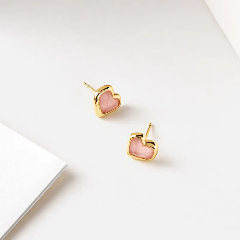 Amber Lollipop Shell Stud Earrings Women's-12