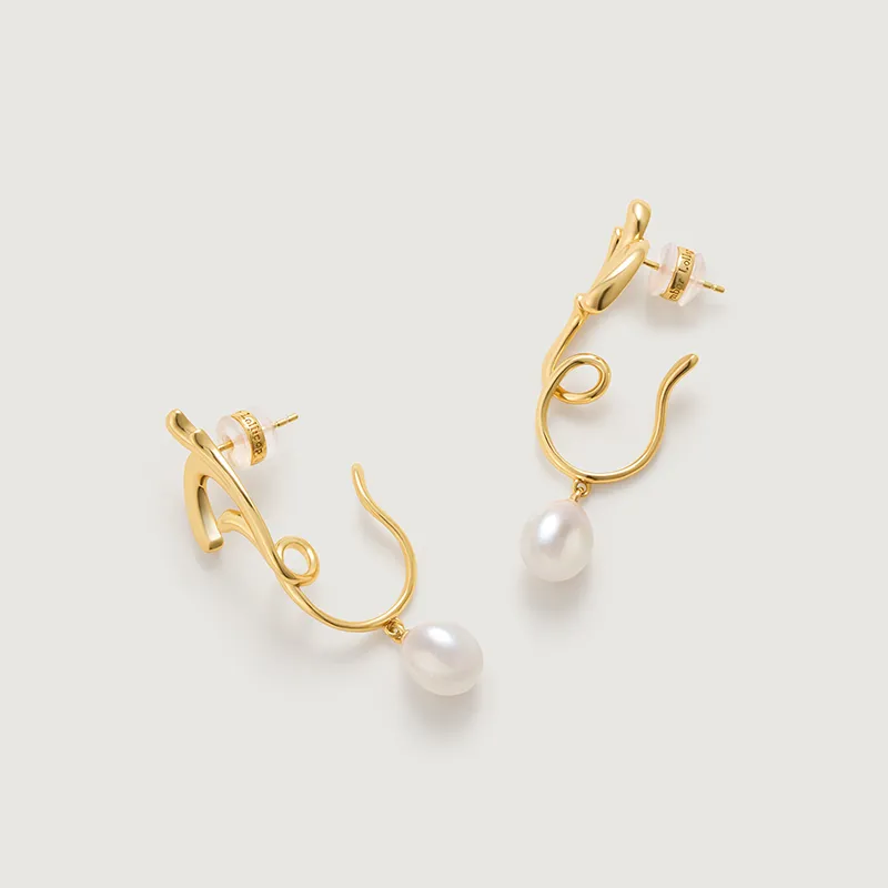 Amber Lollipop Lilith Garden Collection Pearl Earrings Women's-4