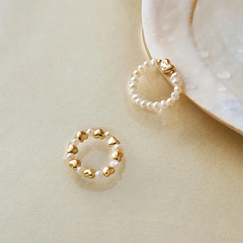 Amber Lollipop Luck Collection Pearl Rings Women's-3
