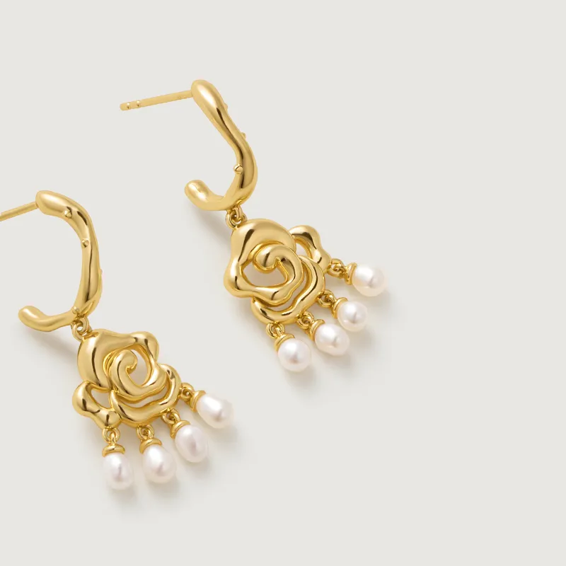 Amber Lollipop Venus Collection Pearl Earrings Women's-3