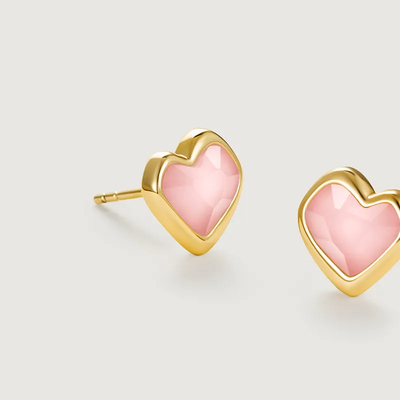 Amber Lollipop Shell Stud Earrings Women's-10