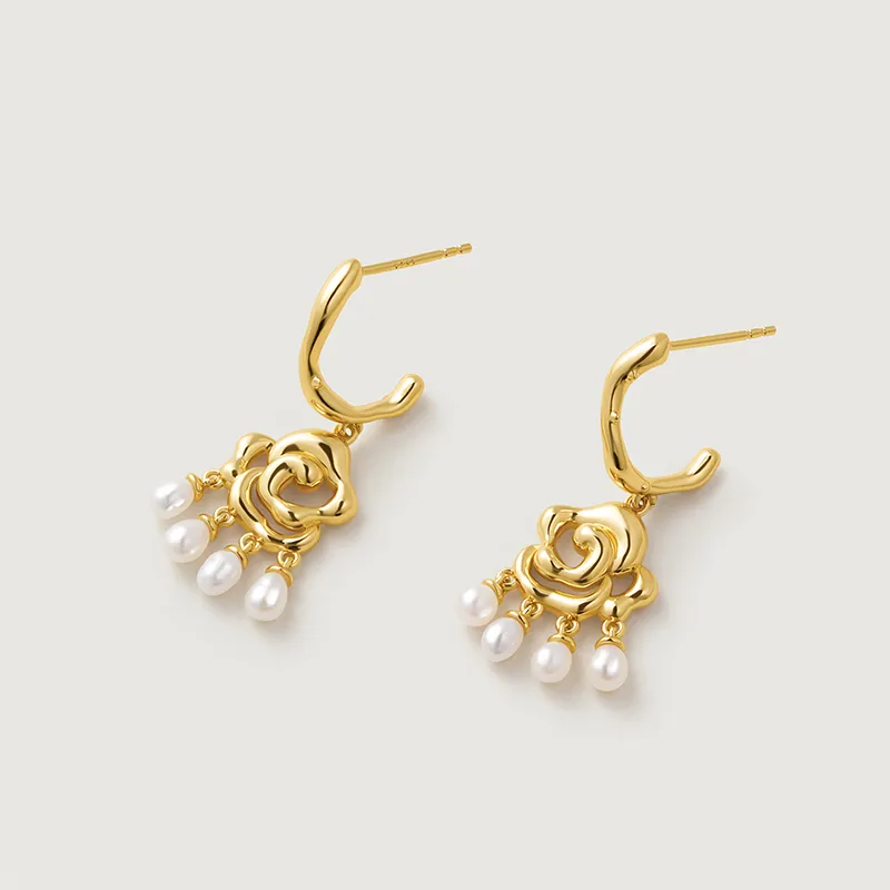 Amber Lollipop Venus Collection Pearl Earrings Women's-4