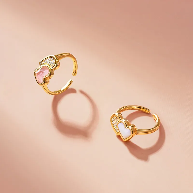 Amber Lollipop AMOUR Collection Shell Rings Women's-2