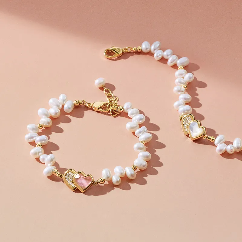 Amber Lollipop AMOUR Collection Pearl Bracelets Women's-9