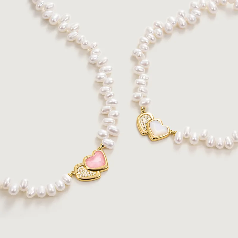 Amber Lollipop Pearl Necklaces Women's-2