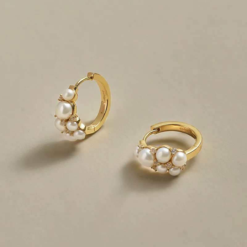 Amber Lollipop Clear Dew Collection Pearl Earrings Women's-2