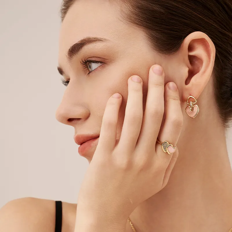 Amber Lollipop AMOUR Collection Shell Rings Women's-8