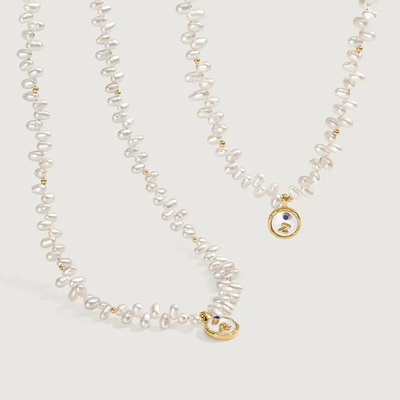Amber Lollipop Pearl Necklaces Women's-7