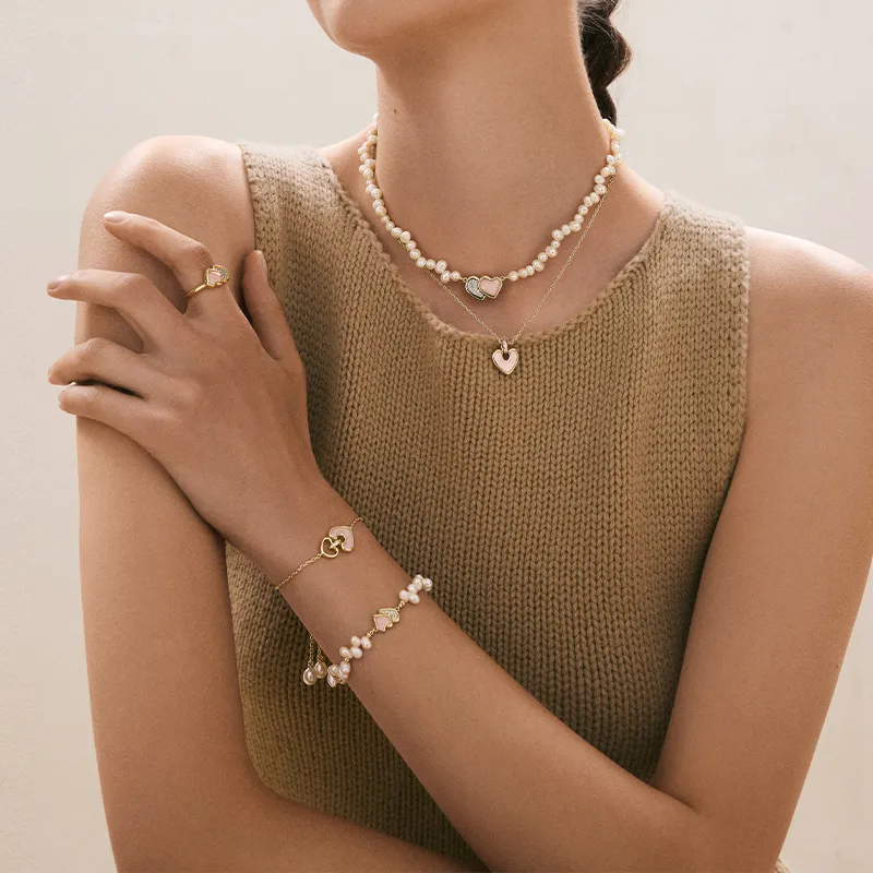 Amber Lollipop AMOUR Collection Pearl Bracelets Women's-7