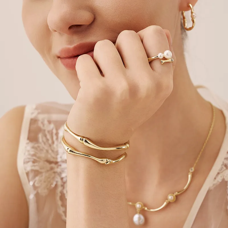 Amber Lollipop Luminous Bamboo Collection Alloy Bangles Unisex-5