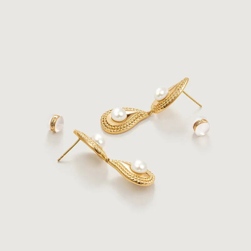 Amber Lollipop Pearl Earrings Women's-7