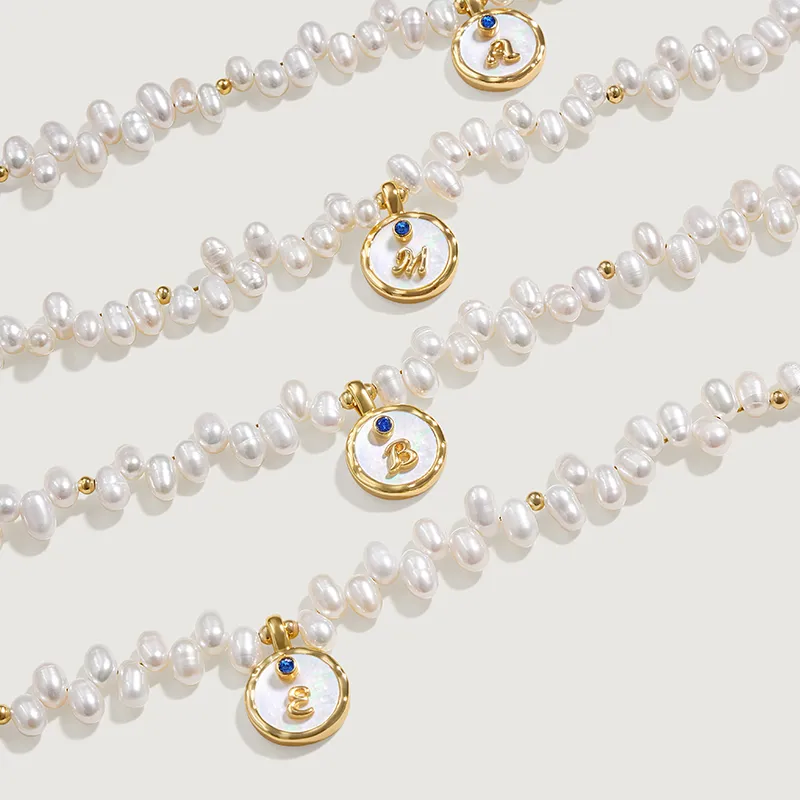 Amber Lollipop Pearl Necklaces Women's-5