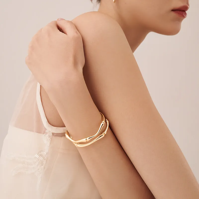 Amber Lollipop Luminous Bamboo Collection Alloy Bangles Unisex-3
