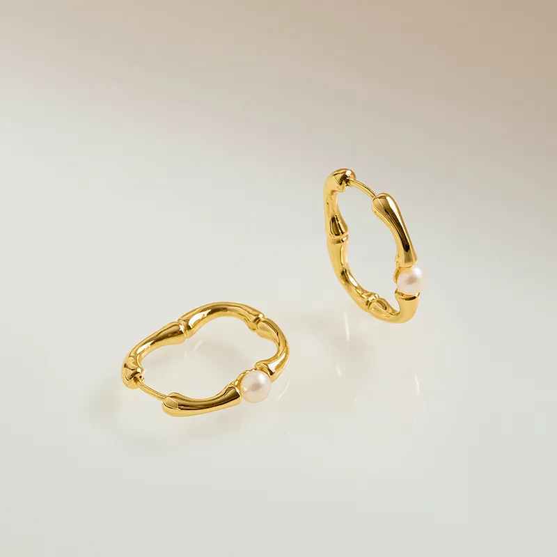 Amber Lollipop Pearl Earrings Women's-4