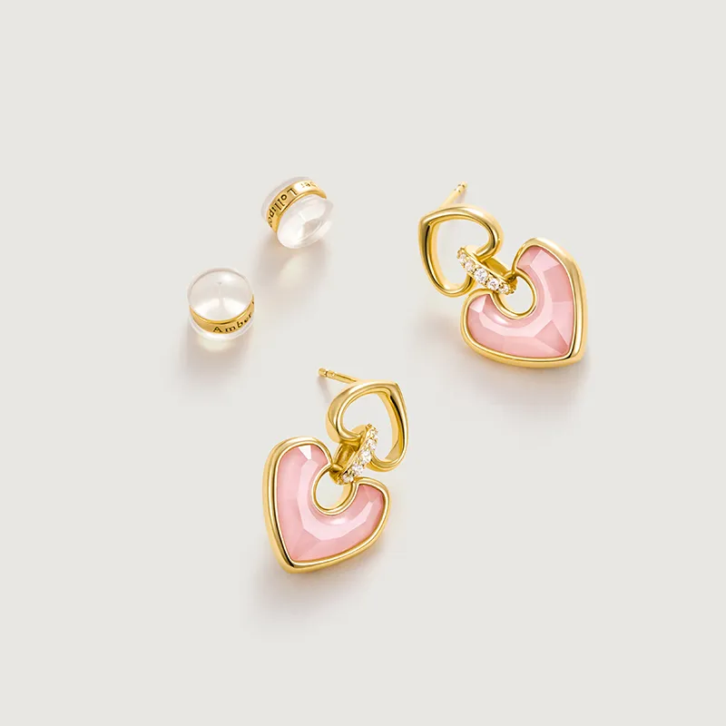 Amber Lollipop Shell Earrings Women's-10