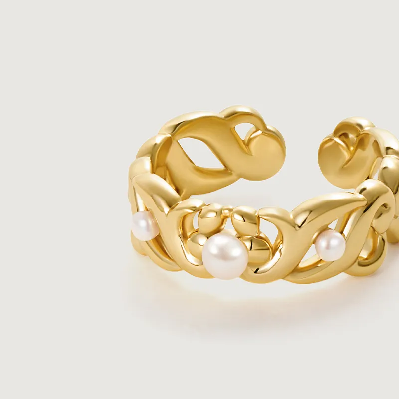 Amber Lollipop Lilith Garden Collection Pearl Rings Women's-4