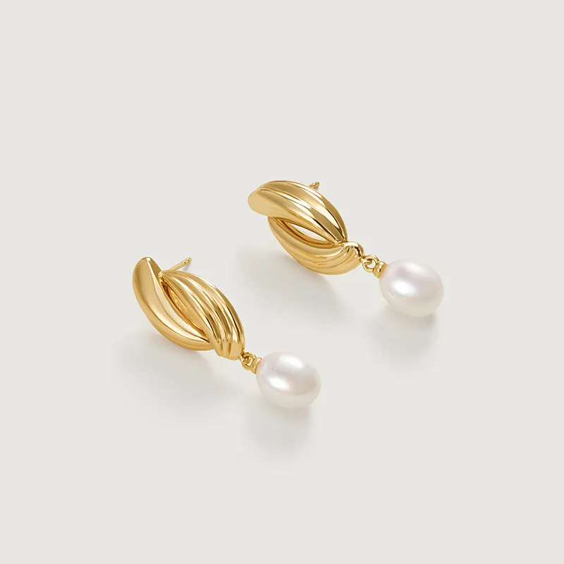 Amber Lollipop Pearl Earrings Women's-6