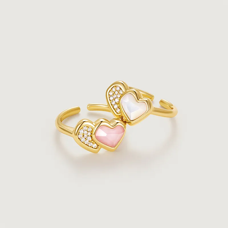 Amber Lollipop AMOUR Collection Shell Rings Women's-6
