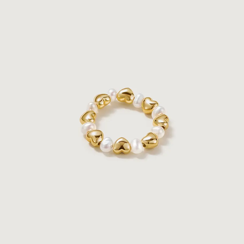 Amber Lollipop Luck Collection Pearl Rings Women's-6
