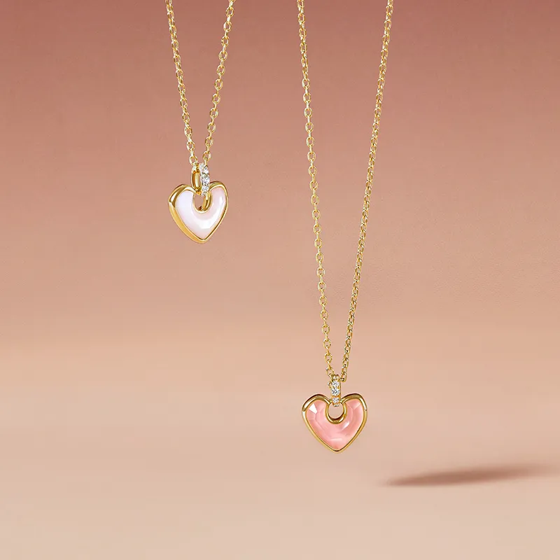 Amber Lollipop AMOUR Collection Shell Necklaces Women's-4
