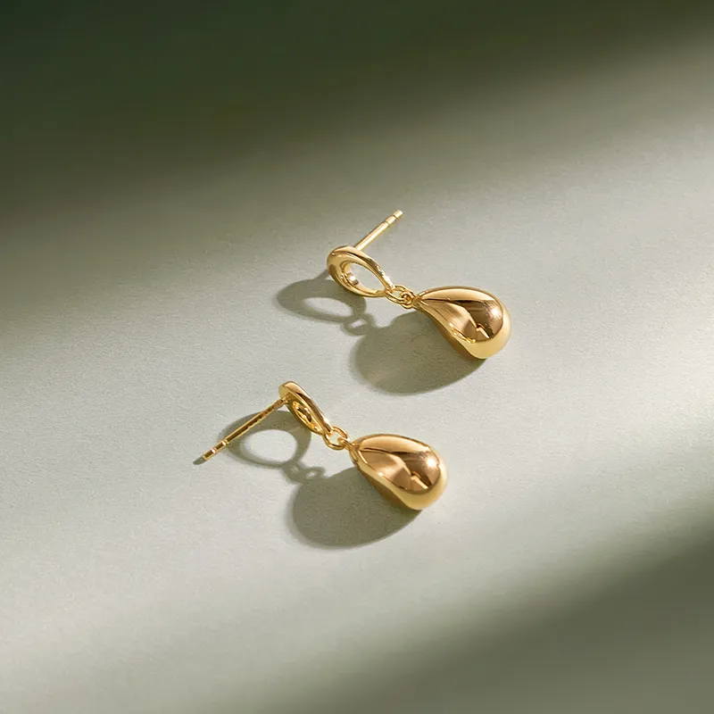 Amber Lollipop S925 Silver Stud Earrings Women's-2