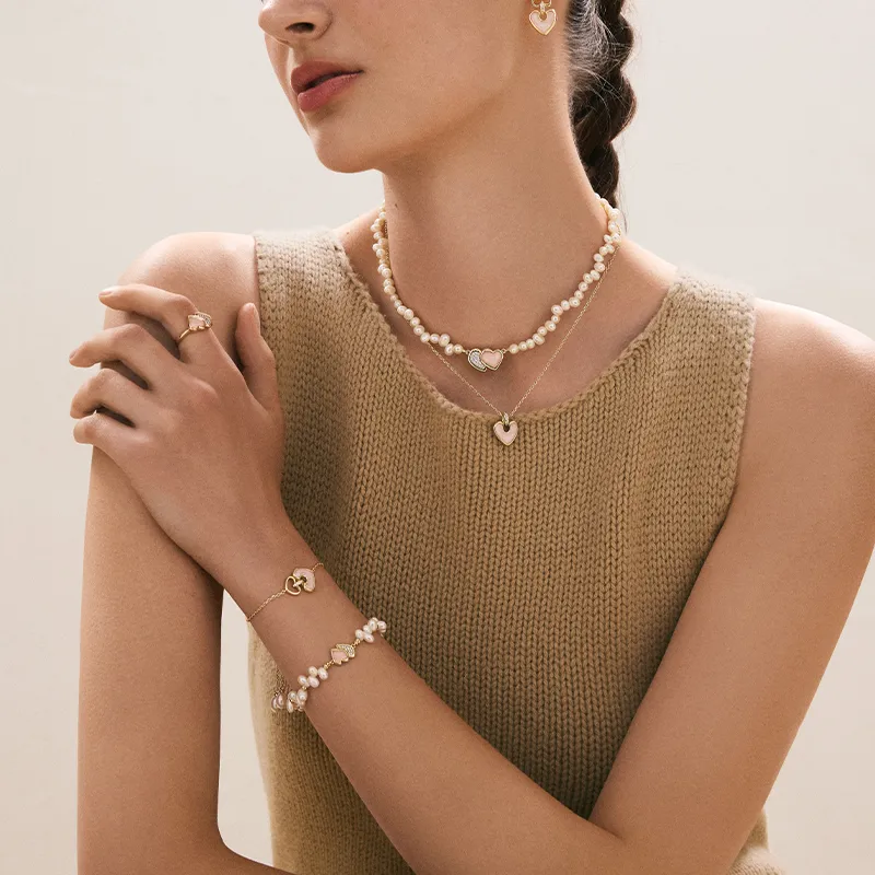 Amber Lollipop AMOUR Collection Pearl Bracelets Women's-7