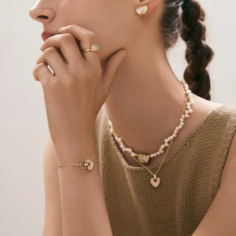 Amber Lollipop Pearl Necklaces Women's-6