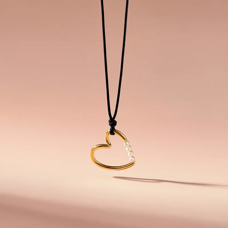 Amber Lollipop Pearl Necklaces Women's-4