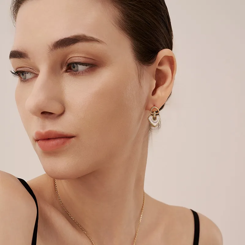 Amber Lollipop Shell Earrings Women's-2