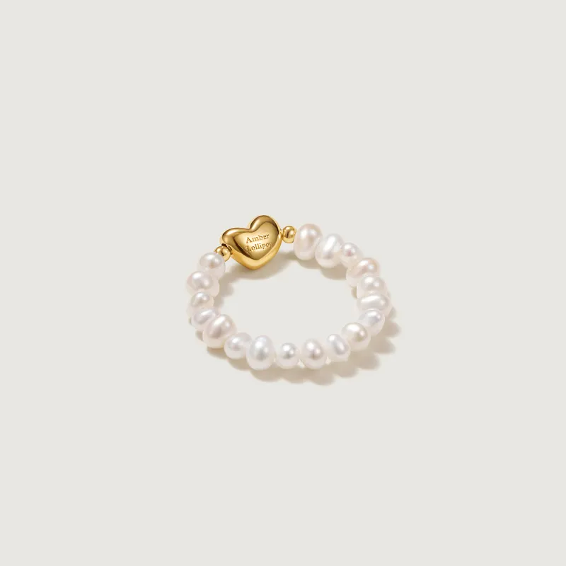 Amber Lollipop Luck Collection Pearl Rings Women's-2