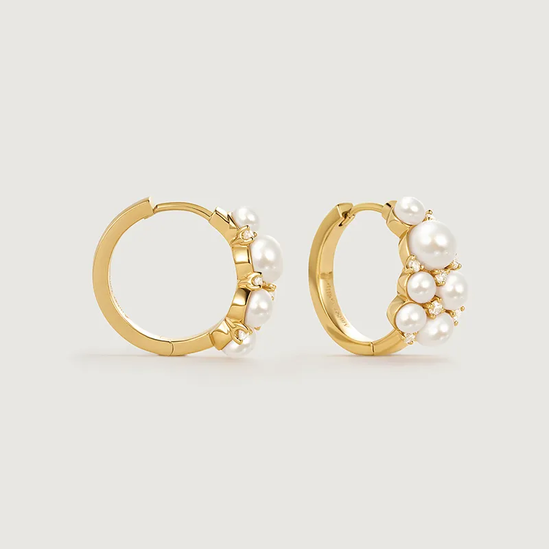 Amber Lollipop Clear Dew Collection Pearl Earrings Women's-4