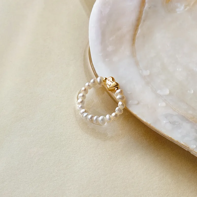 Amber Lollipop Luck Collection Pearl Rings Women's-1