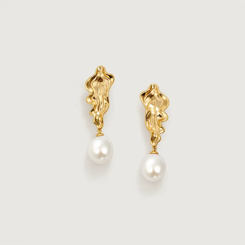 Amber Lollipop Pearl Earrings Women's-6