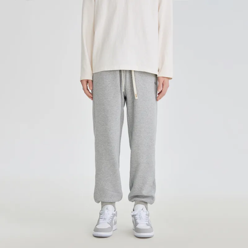 SUPERMOON Thickened And Fleece-Lined Sweatpants Cuffed Pants Unisex-3